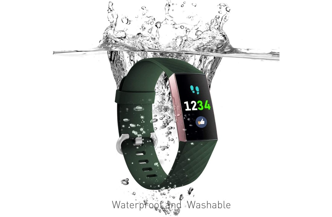 Fitbit Charge 3 / 4 Classic Bandje - Groen