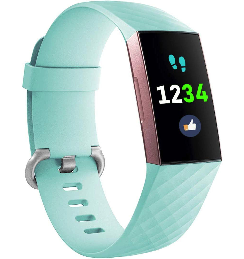 Fitbit Charge 3 / 4 Classic Bandje - Mintgroen