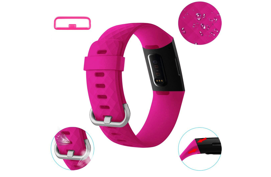 Fitbit Charge 3 / 4 Classic Bandje - Roze
