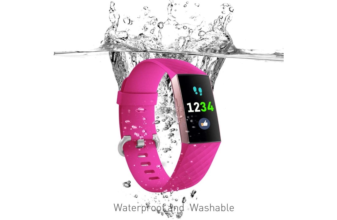 Fitbit Charge 3 / 4 Classic Bandje - Roze