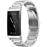 Fitbit Charge 3 / 4 Schakel Bandje - Zilver