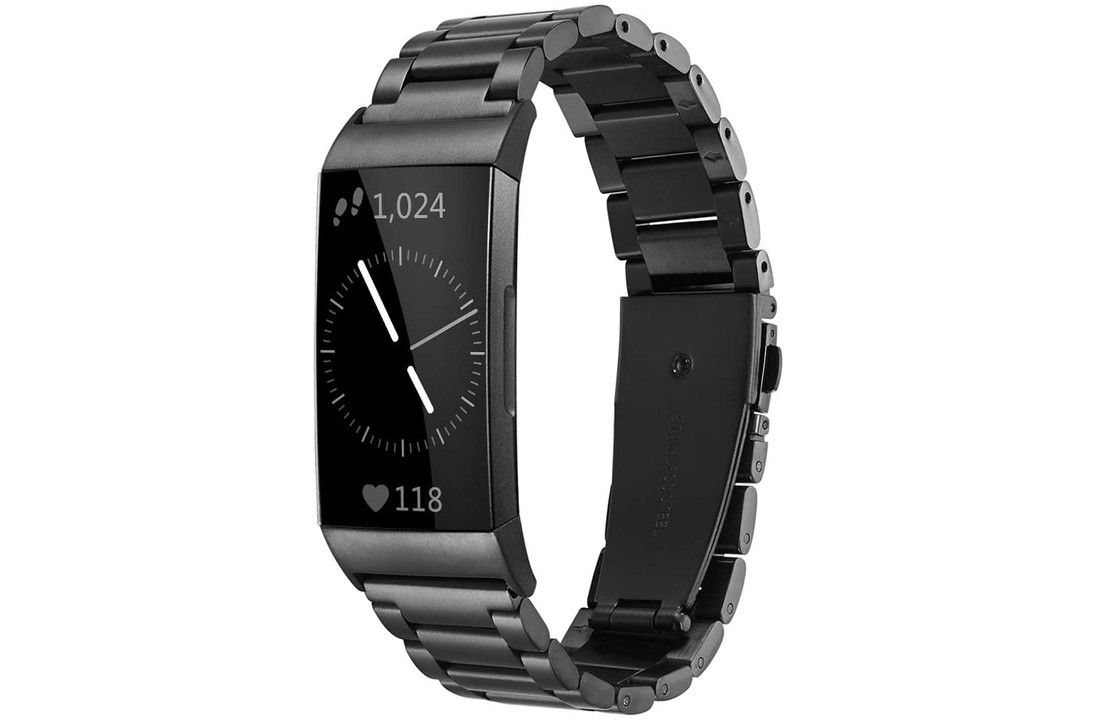 Fitbit Charge 3 / 4 Schakel Bandje - Zwart