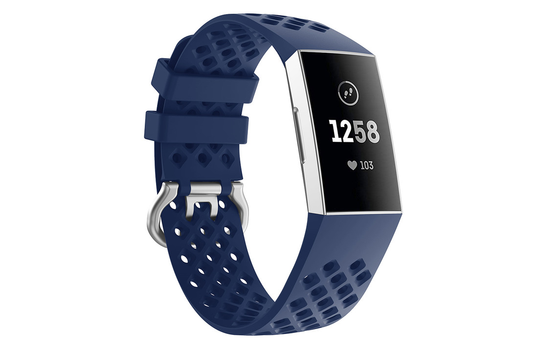 Fitbit Charge 3 / 4 Sport Air Bandje - Blauw