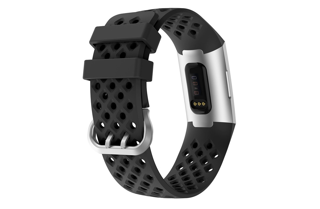 Fitbit Charge 3 / 4 Sport Air Bandje - Zwart