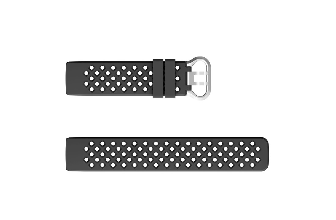 Fitbit Charge 3 / 4 Sport Air Bandje - Zwart