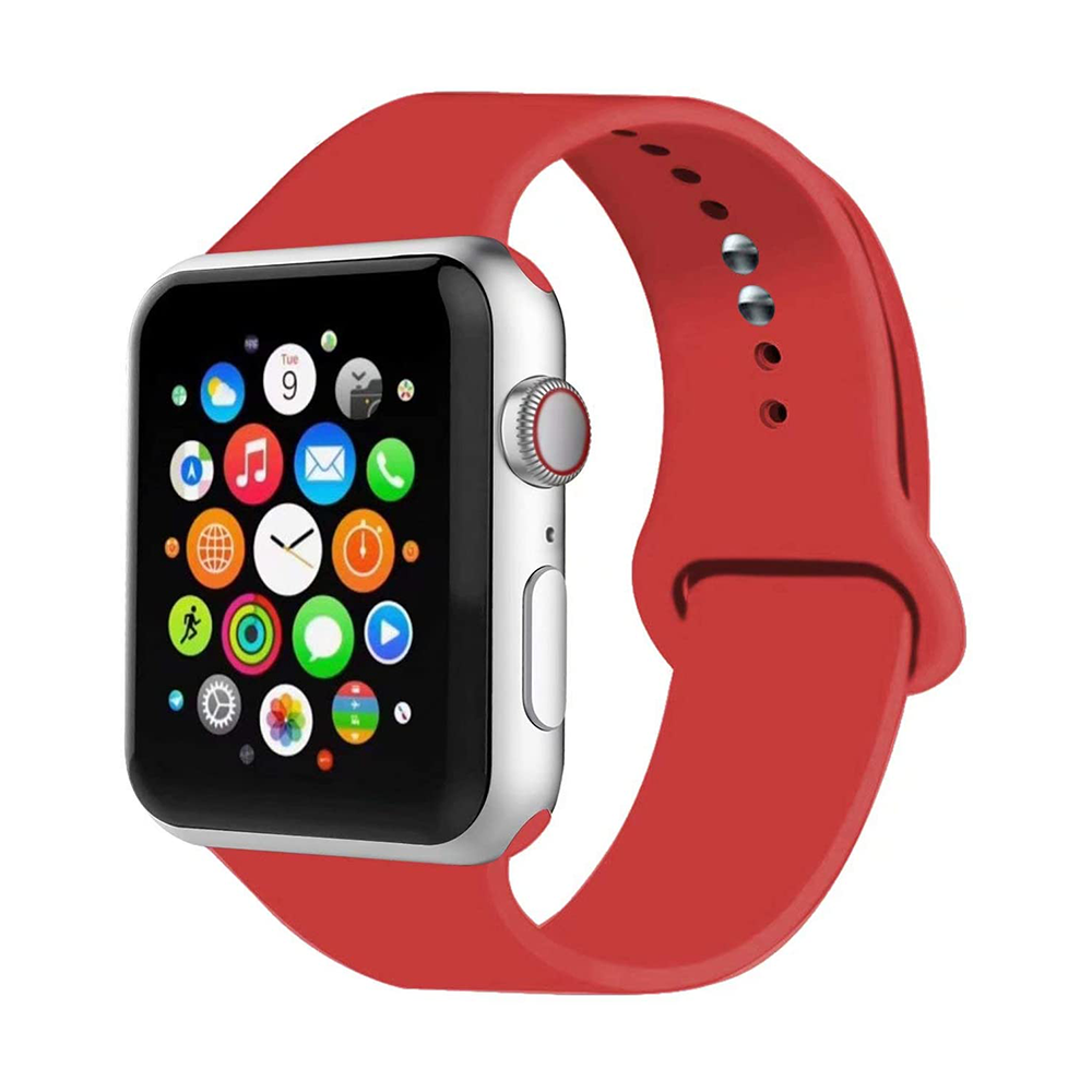 Apple Watch sport band rood Yonosmartwatchbandjes