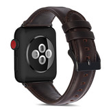 Apple Watch Leer Bandje – Donkerbruin