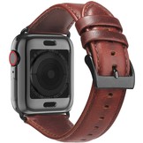 Apple Watch Leer Bandje – Roodbruin