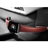 Apple Watch Leer Bandje – Roodbruin
