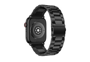 Apple Watch Stalen Schakel Band - Zwart