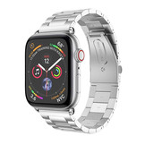 Apple Watch Stalen Schakel Band - Zilver