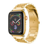 Apple Watch Stalen Schakel Band - Goud