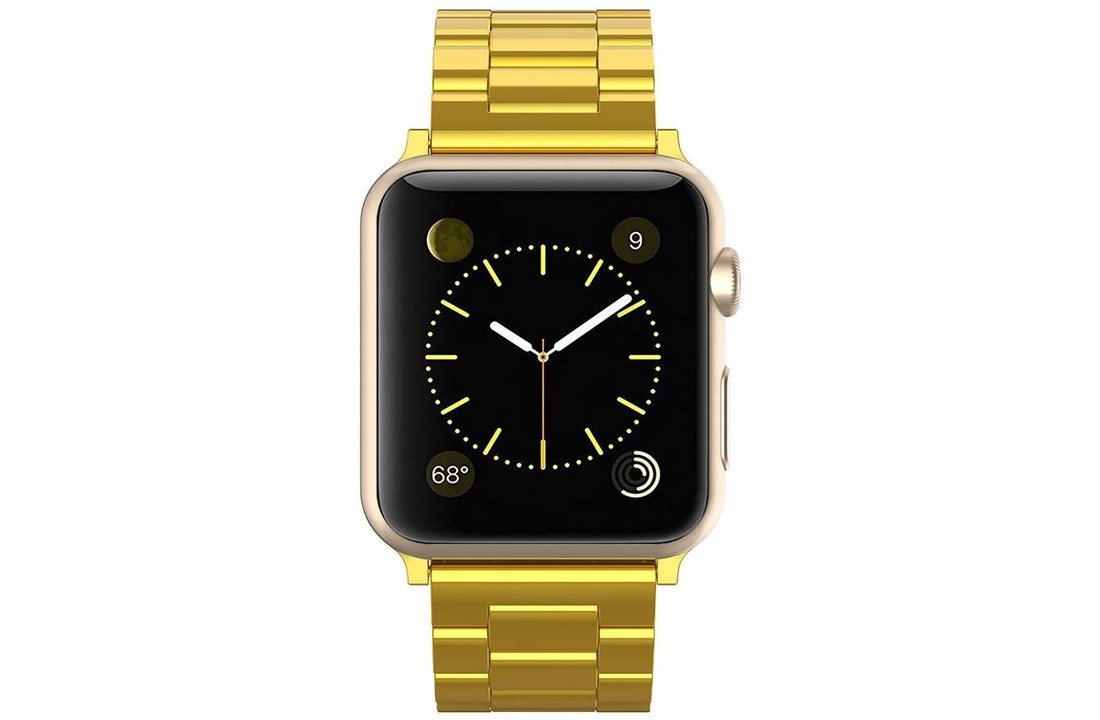 Apple Watch Stalen Schakel Band - Goud