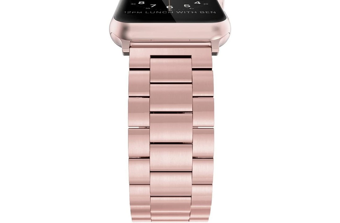Apple Watch Stalen Schakel Band - Rose Gold