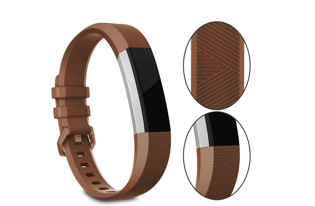 Fitbit Alta HR Bandje Sport - Bruin