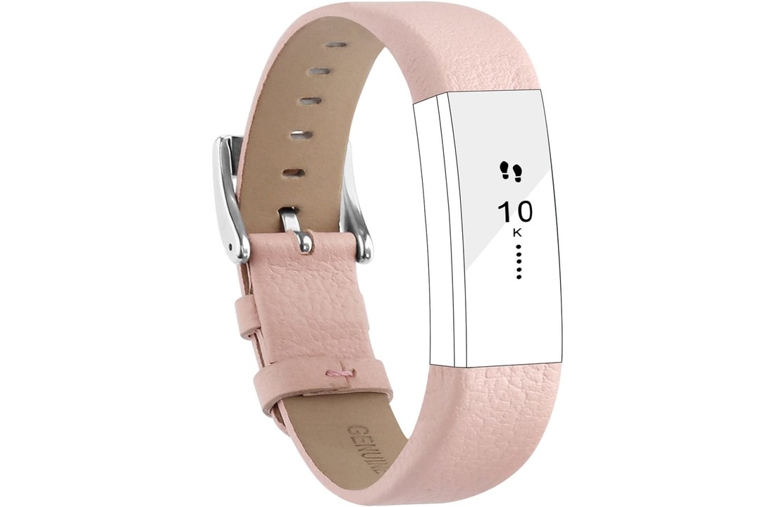 Fitbit Alta HR Leren Bandje - Roze
