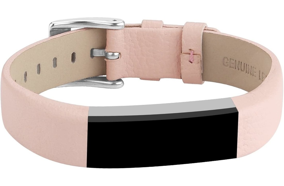 Fitbit Alta HR Leren Bandje - Roze