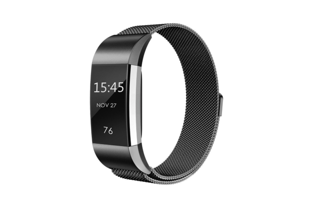 Fitbit Charge 2 Milanese Band - Zwart