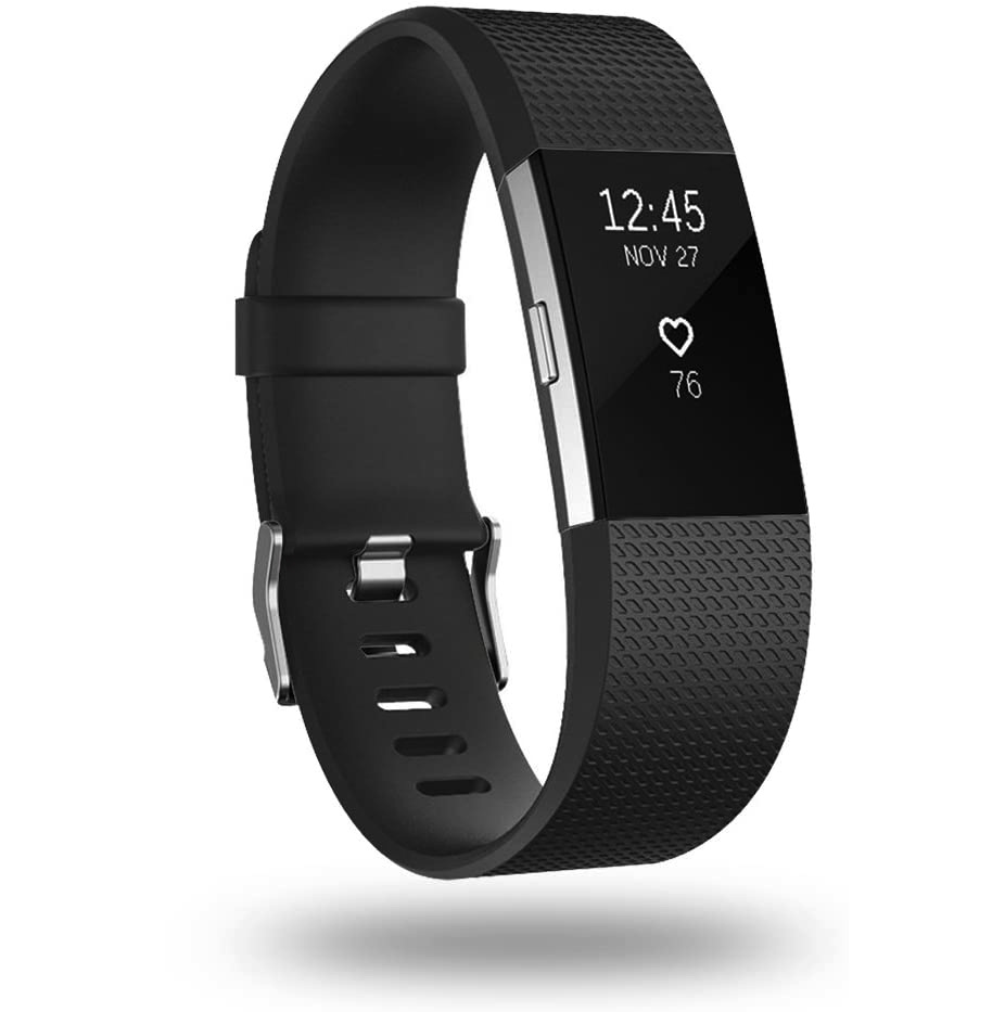 Fitbit Charge 2 Classic Bandje - Zwart