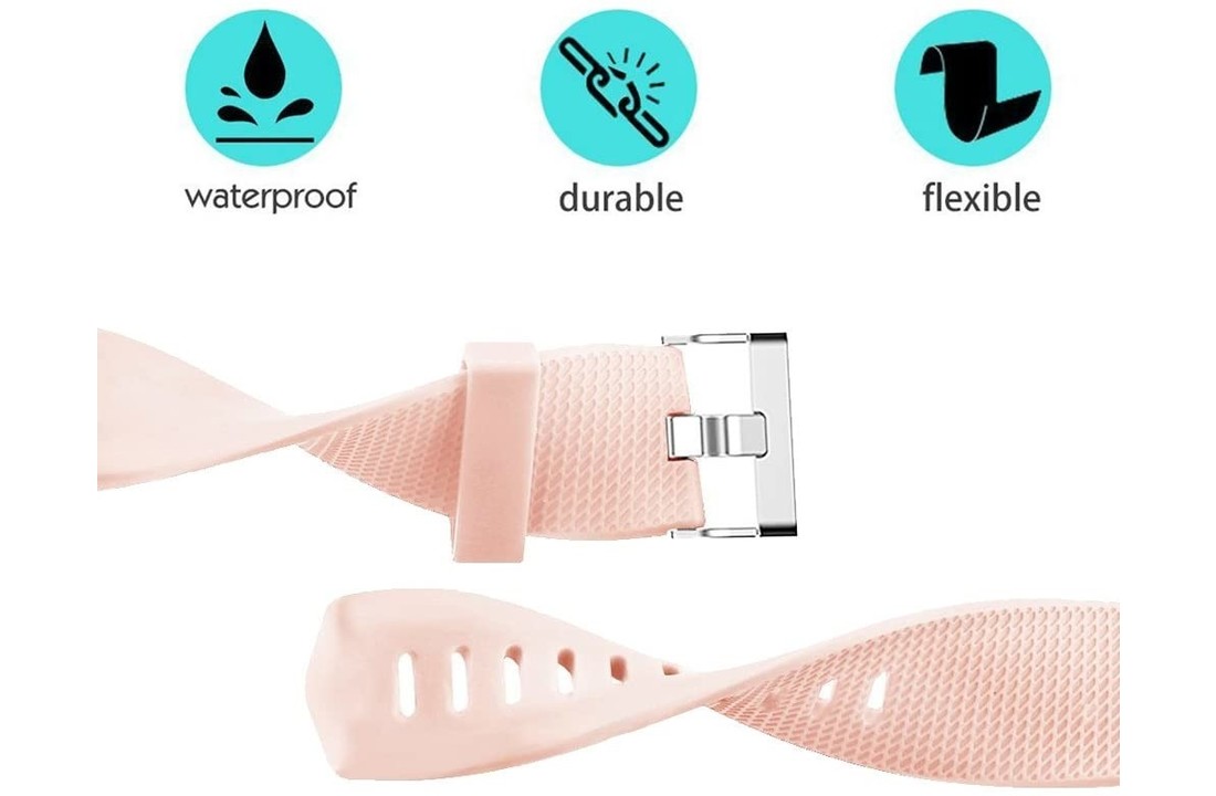 Fitbit Charge 2 Classic Bandje - Lichtroze