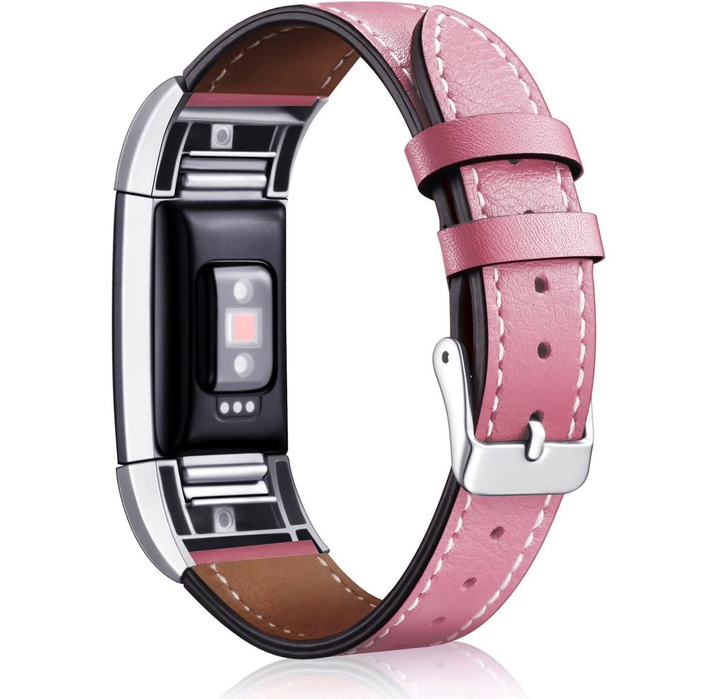 Fitbit Charge 2 Leren Bandje - Roze