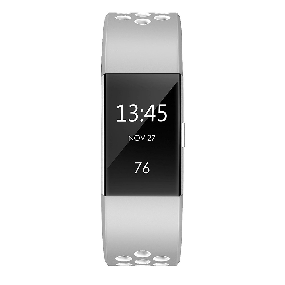 Fitbit Charge 2 Sport Air Bandje - Grijs Wit