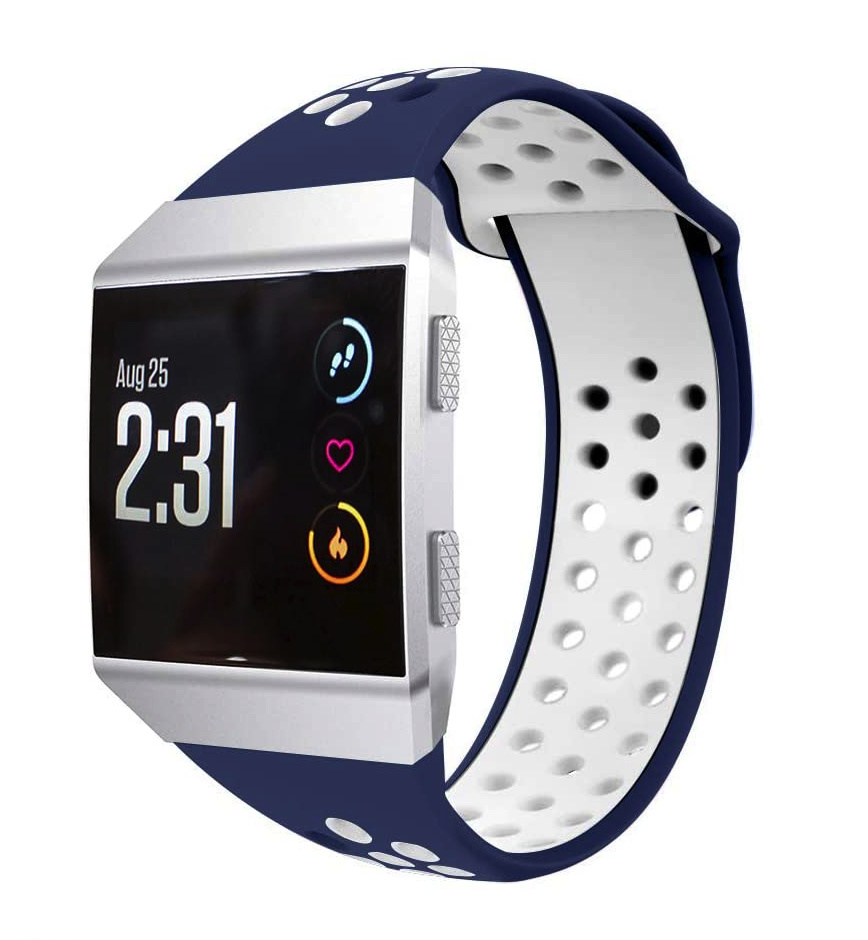 Fitbit Ionic Sport Air Bandje - Blauw Wit