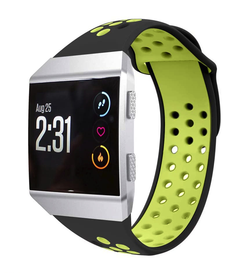 Fitbit Ionic Sport Air Bandje - Zwart Geel
