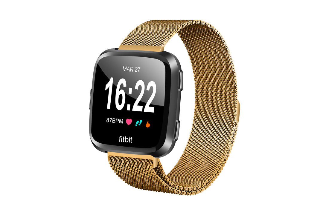 Fitbit Versa 2 Milanees Bandje - Goud
