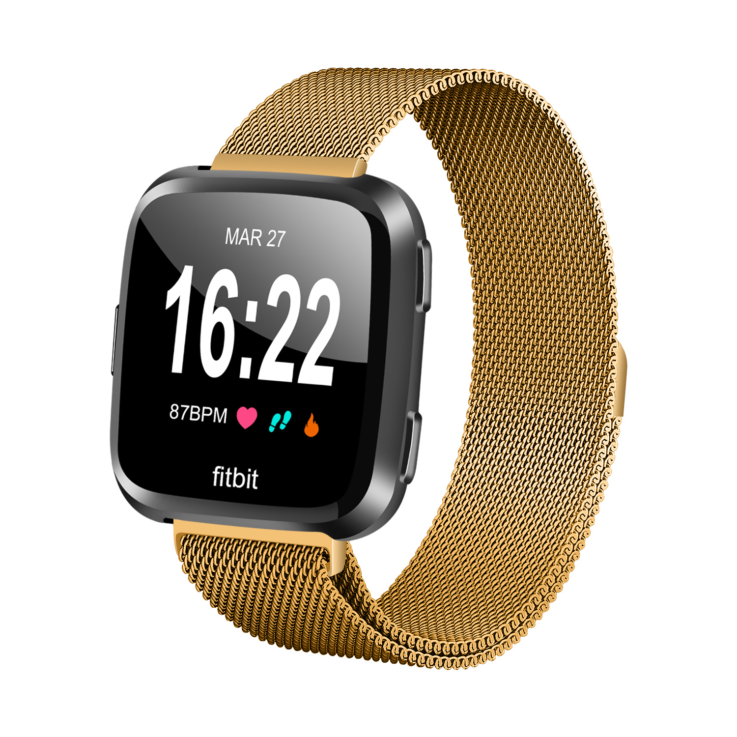 Fitbit Versa 2 Milanees Bandje - Goud