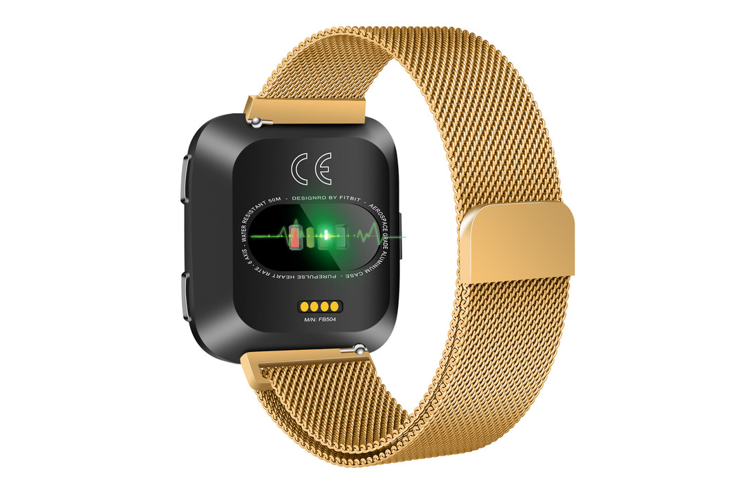 Fitbit Versa 2 Milanees Bandje - Goud