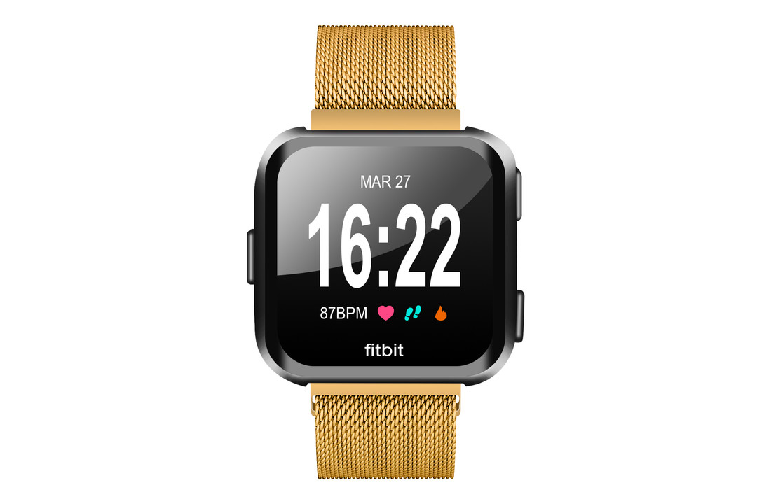 Fitbit Versa 2 Milanees Bandje - Goud