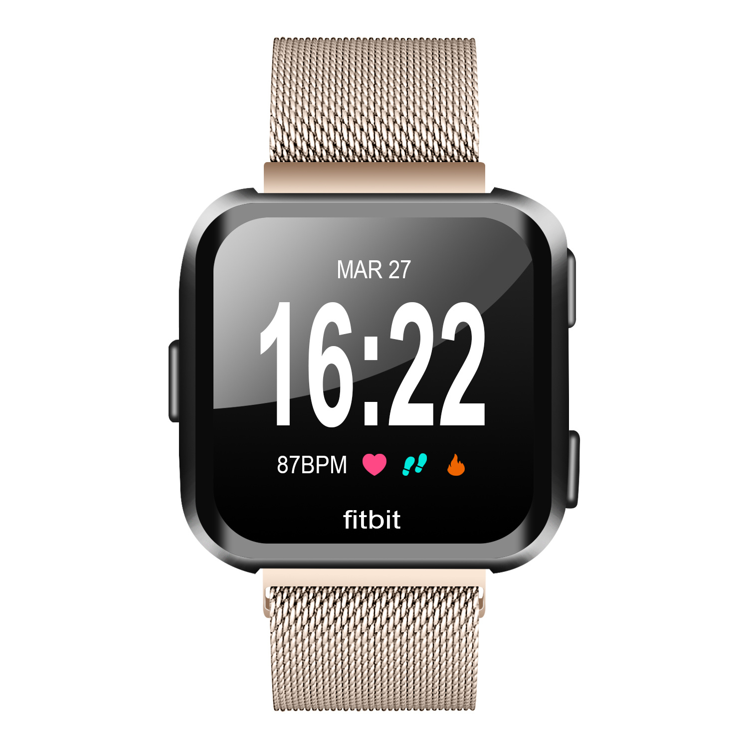 Fitbit Versa 2 Milanees Bandje - Champaign