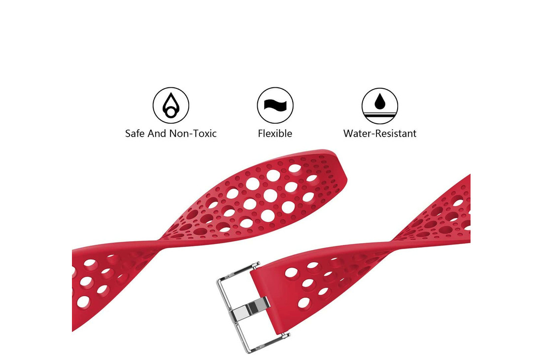 Fitbit Versa Sport Air Bandje - Rood