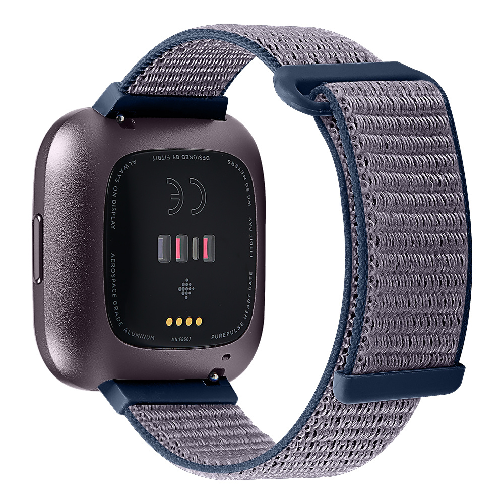 Fitbit Versa 2 Nylon Bandje - Donkerblauw