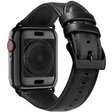 Apple Watch Leren Bandje – Zwart