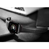 Apple Watch Leren Bandje – Zwart