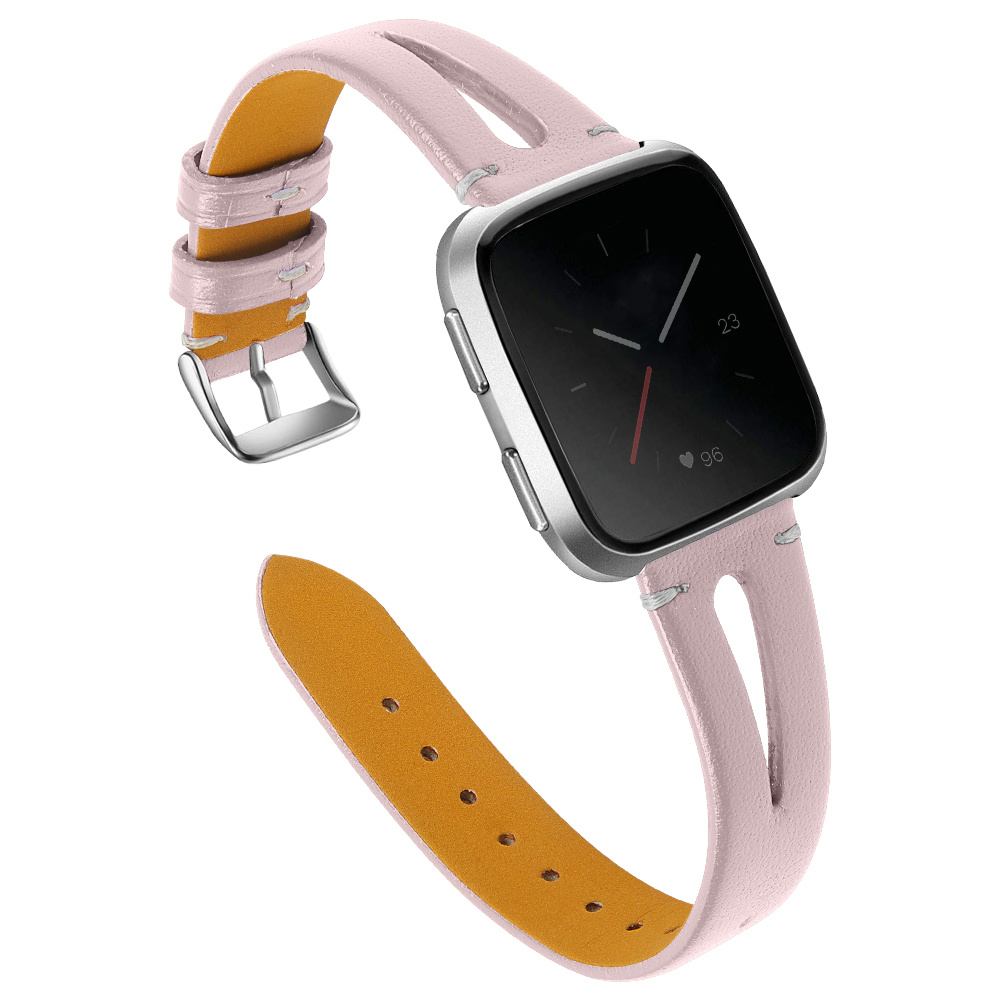 Fitbit Versa 2 Leer Bandje - Lichtroze