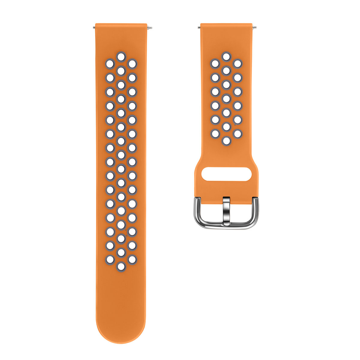 Fitbit Versa Sport Air Bandje - Oranje Grijs