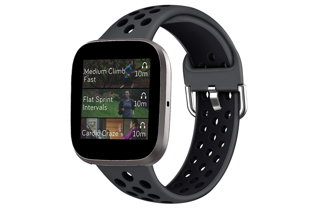 Fitbit Versa Sport Air Bandje - Zwart Zwart