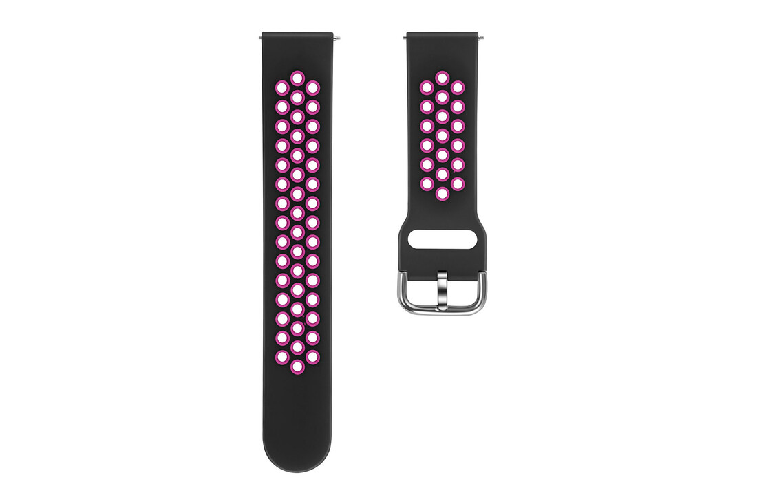 Fitbit Versa Sport Air Bandje - Zwart Roze