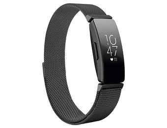 Fitbit Inspire HR Milanees Bandje - Zwart