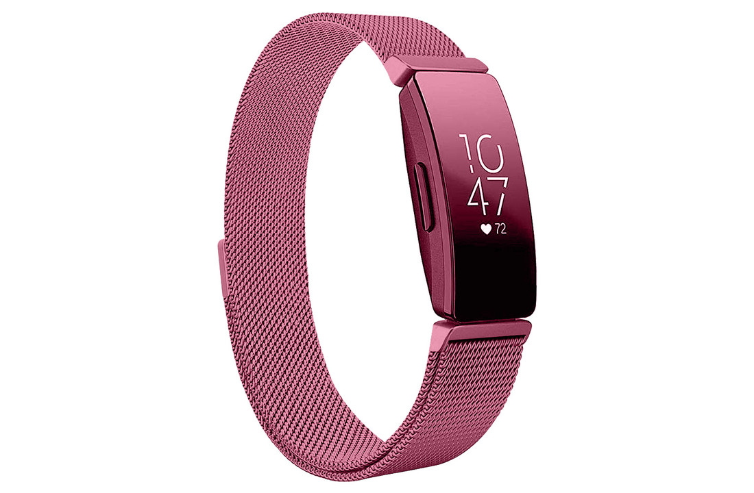 Fitbit Inspire HR Milanees Bandje - Paars