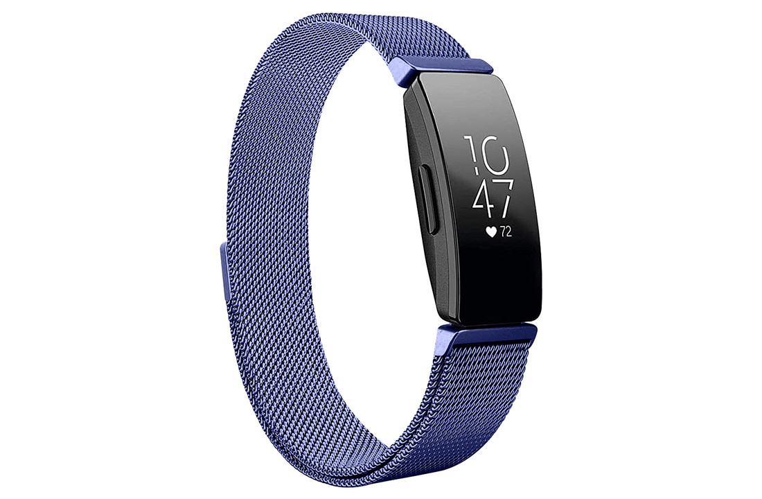 Fitbit Inspire HR Milanees Bandje - Blauw