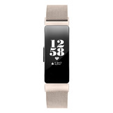 Fitbit Inspire HR Milanees Bandje - Champagne