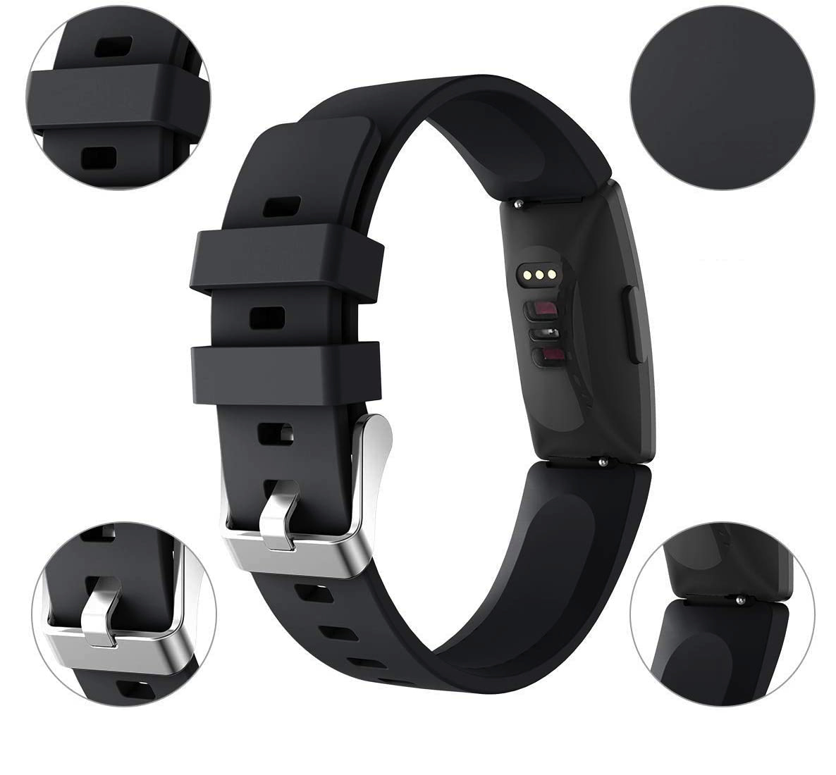 Fitbit Inspire HR Classic Bandje - Zwart