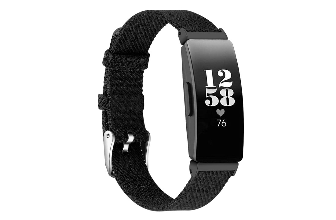 Fitbit Inspire HR Nylon Bandje - Zwart
