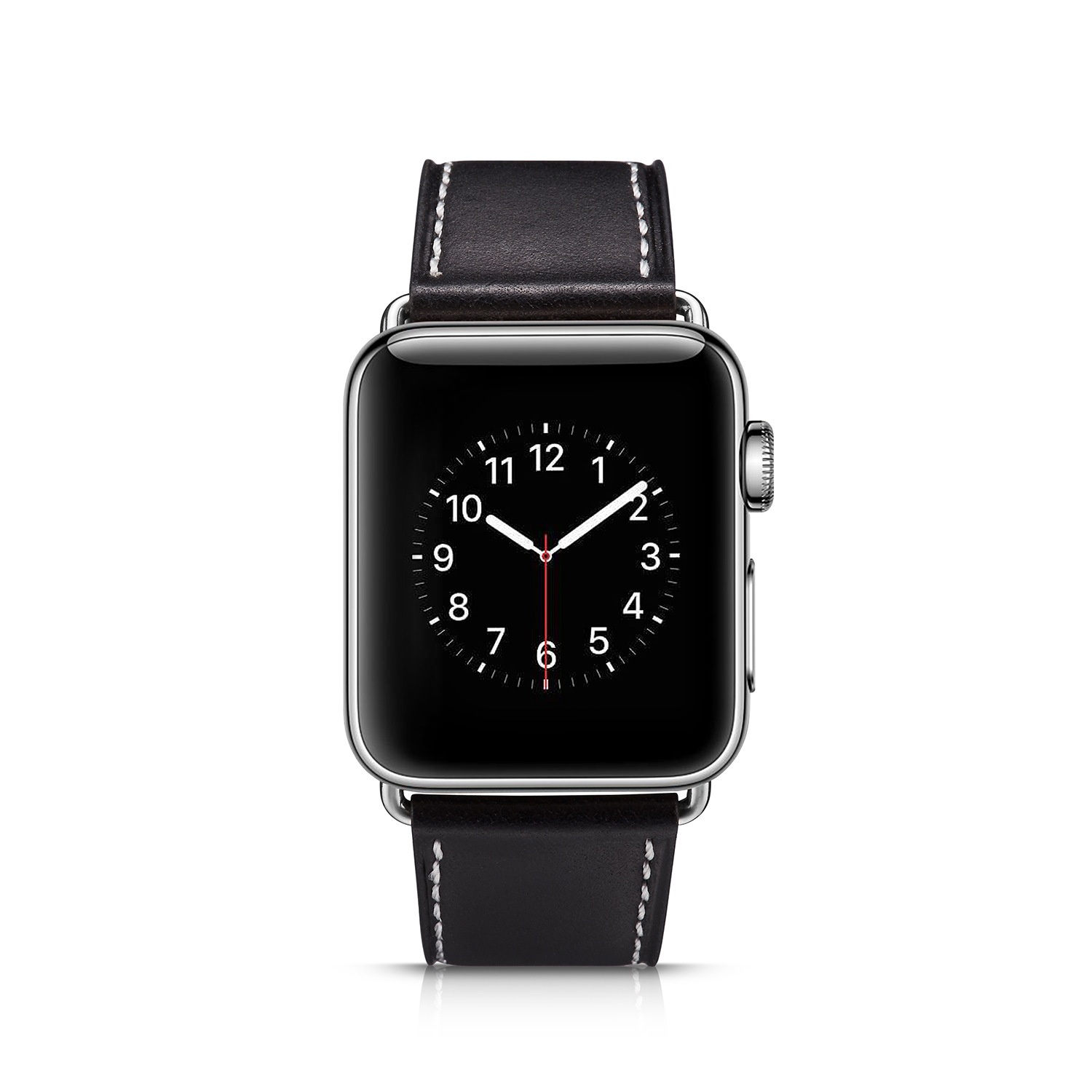 Apple Watch Leren Retro Bandje – Zwart