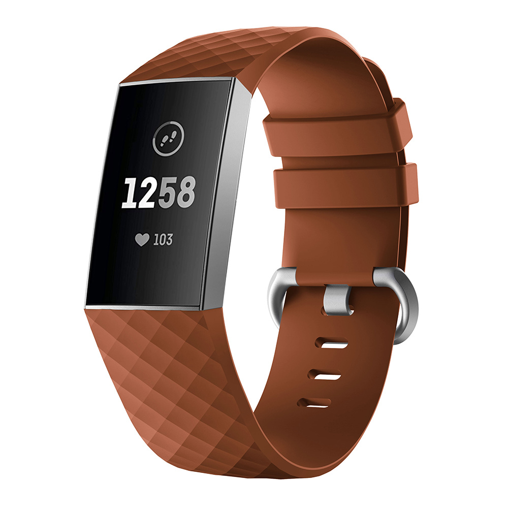 Fitbit Charge 3 / 4 Classic Bandje - Bruin