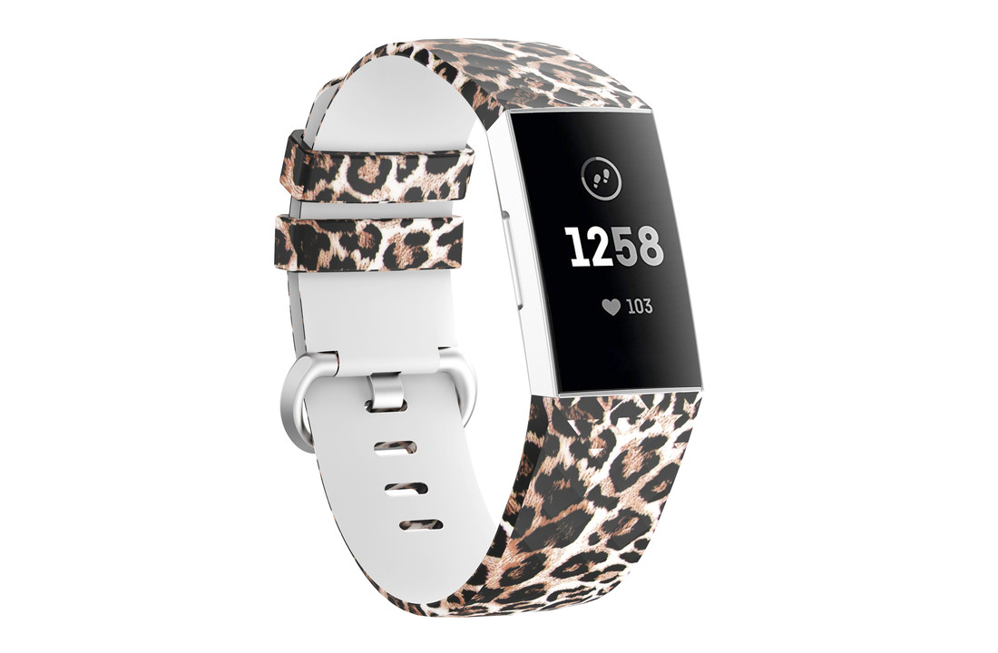 Fitbit Charge 3 / 4 Classic Bandje - Leopard